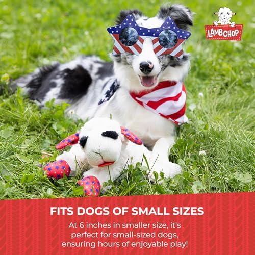 Multipet Lamb Chop Dog Plush Toy w/Easter Bunny Ears - Squeaky Toy for All Dogs - Extra Soft Plush - Stuffed Animal for Cuddling & Playing (6”, Cream/Pink) - Image 7