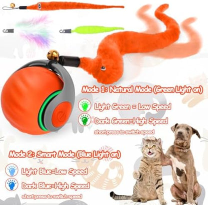 2PCS Interactive Cat Toy Ball, Rechargeable Cat Toys for Indoor Cats - Image 6
