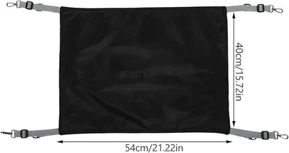 Homoyoyo Cat Hanging Bed Hammock Washable Soft Black Large Cat Cage Mat Suitable for Indoor and Outdoor Pets