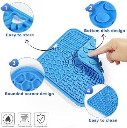 Lick Mat for Dogs, Slow Feeder with Suction Cups for Dog Anxiety Relief - Image 3