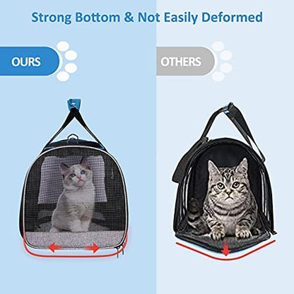 BurgeonNest Cat Carrier for Cats up to 20 Lbs, Soft-Sided Escape Proof - Image 5