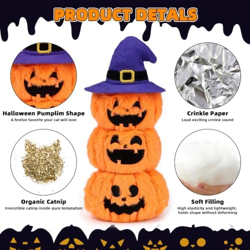 PUPTECK Halloween Catnip Cat Toys, Interactive for Kittens Indoor - Image 5