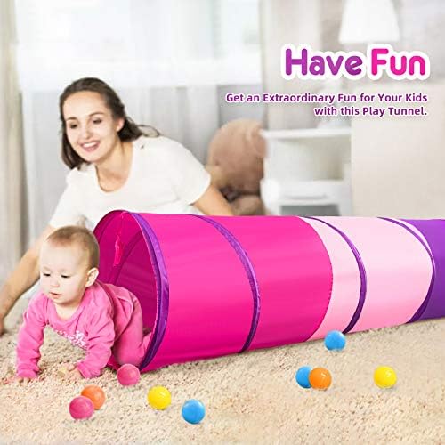 PigPigPen Kids Tunnel for Toddlers,Pop Up Play Tunnel Tent for Babies or Dogs, Indoor & Outdoor Toys for Kids Backyard Playset - Image 5