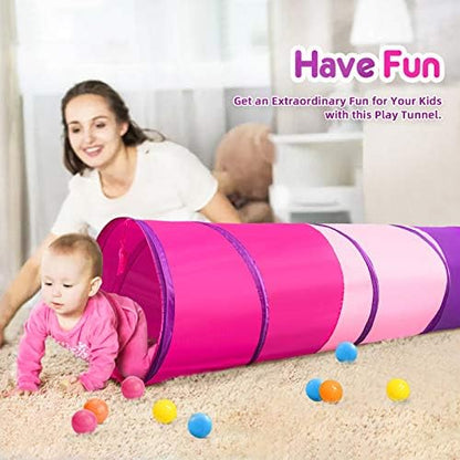 PigPigPen Kids Tunnel for Toddlers,Pop Up Play Tunnel Tent for Babies or Dogs, Indoor & Outdoor Toys for Kids Backyard Playset - Image 5