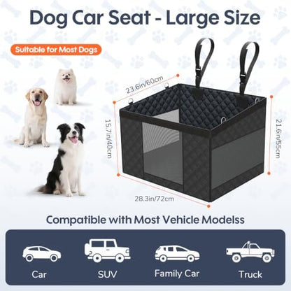 dessports Dog Car Seat Backseat Extender Hard Bottom for Medium Large Dogs - Image 2