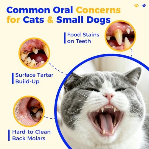 TPR Finger Toothbrush, Silicone Pet Tartar Brush for Small Medium Dog & Cat - Image 2