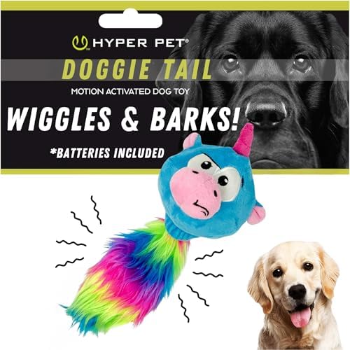 Hyper Pet Doggie Pal Unicorn Interactive Plush Dog Toy, Wiggles and Barks by HyperPet