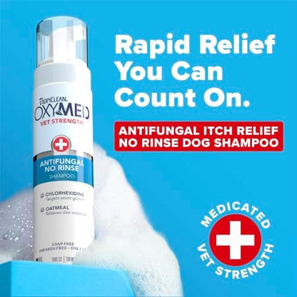 TropiClean OxyMed Dry Shampoo for Dogs, No Rinse Waterless Shampoo, 7.4oz - Image 2