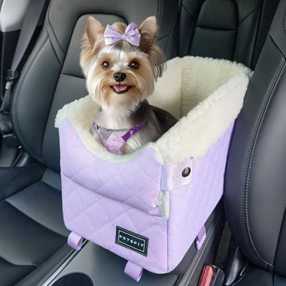 PETSFIT Cat Car Seat with Dual Adjustable Seat-Rail Anchor Hooks by Petsfit