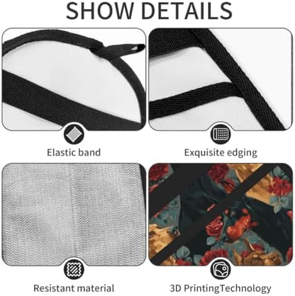 Doberman Pinscher Red Floral Gothic Pet Hair Removal Glove For Cats Dogs - Image 5