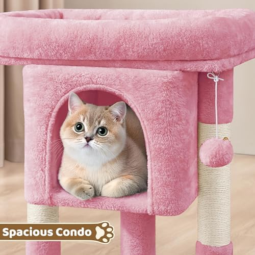Yaheetech 23.5in Small Low-Profile Cat Tree Condo with Scratching Posts - Image 6
