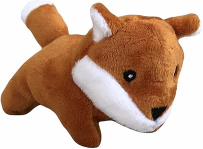 Glow Pups 3 Pack of Fox Plush Dog Toys with Squeakers for Small and Medium Size Dogs, Replacement Animal Toys for Glow Pups Burrow Hide and Seek Tree Toy (3 Pack: Replacement Animals, Fox)