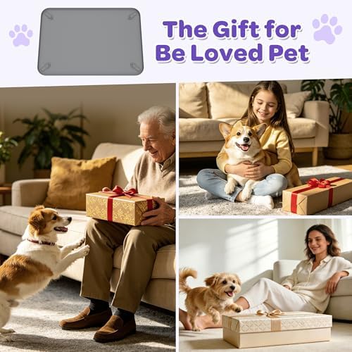 Pee Pad Holder Silicone Dog Pee Pad Holder Leak Proof Raised Edge Dog - Image 2