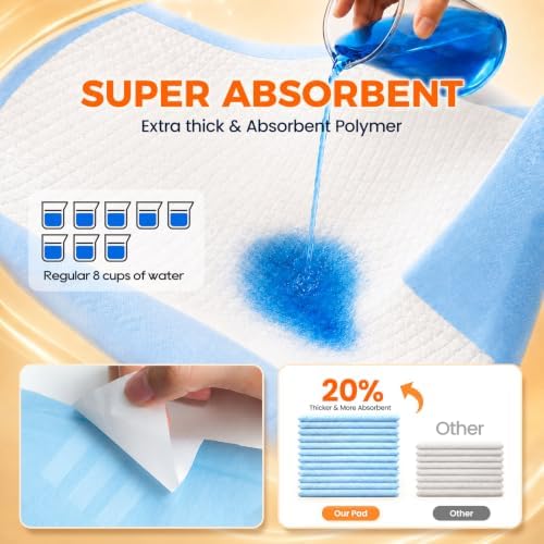 Puppy Pads 30 Count 28"x34" XL Pee Pads for Dogs with Adhesive Tabs - Image 6