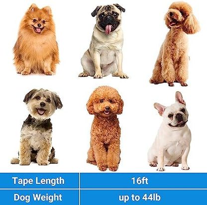Segarty Dog Leash Retractable, 16ft Heavy Duty Walking Dog Leash for Medium Small Dogs up to 44lb, Anti-Slip Handle 360°Tangle-Free Nylon Tape, One-Handed One Button Lock and Release (Blue) - Image 6