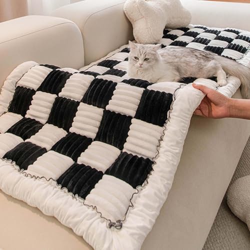 Pet Couch Covers for Sofa Protector for Dogs Washable Backseat Pet Bed Mat Dog Bed Non-Slip Travel Pet Mat Fit (Gray+White, for Cars/SUV/Small Truck (54"×24.8")) - Image 4