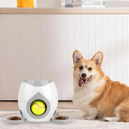 Interactive Dog Puzzle Toy - Drop The Ball to Get Treats, 2-in-1 Treat Dispenser & Slow Feeder for Healthy Eating, Keep Them Busy and Stop Boredom, Fun and Durable for All Breed