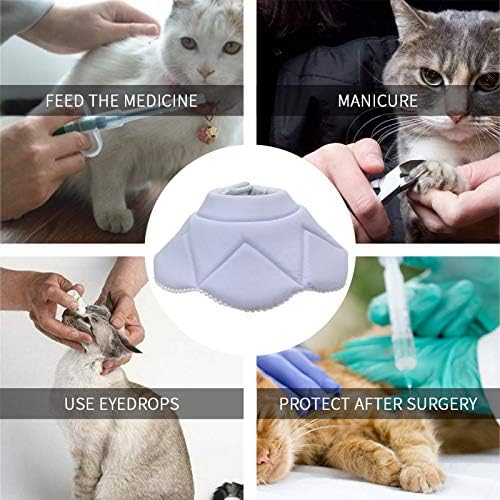 Soft Cat Recovery Collar,Adjustable Dog Cat Cone,Dog Protective Cone Collar After Surgery,for Cats and Small Dogs,Medium,Blue - Image 6