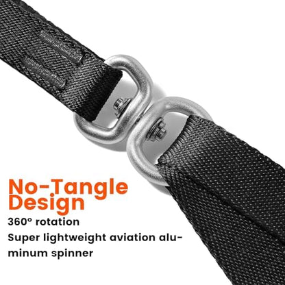 HOWGO Double Dog Leash,Tangle-Free 360 Swivel(Black, Pro S-M w.Handle) - Image 4
