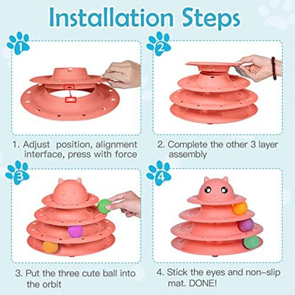 UPSKY 20 PCS Cat Toys Set with Teaser, Mice, Spring, and Various Ball Toys - Image 4