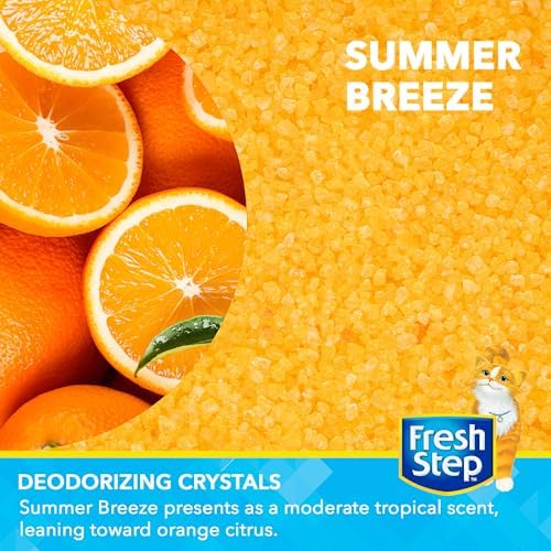 Fresh Step Cat Litter Crystals Deodorizer, Summer Breeze Scent, 30 Oz - Image 2