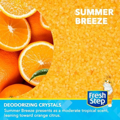 Fresh Step Cat Litter Crystals Deodorizer, Summer Breeze Scent, 30 Oz - Image 2