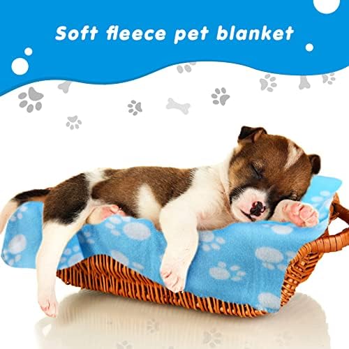 Chumia 28 Pcs Puppy Blanket Bulk Fleece Dog Blanket, 24x28 Inch, 28 Styles - Image 6