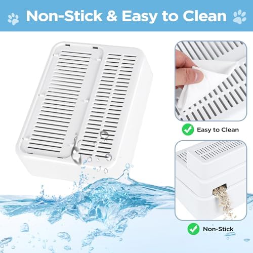 Adjustable 3 Step Litter Box Step, Cat Litter Box Ramp/Catcher White - Image 4