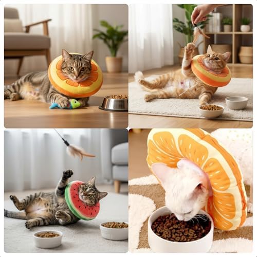 Frienda 2 Pack Adjustable Cat Cone Collar Soft Small Cat Recovery Collar - Image 5