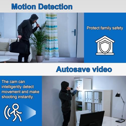 KEHZKCT 64GB Body Camera, 1080P Full HD Body Camera,Security Charger Camera, Small Cam with Motion Detection,Night Vision,NO WiFi - Image 3