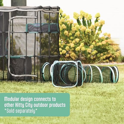Kitty City Outdoor Catio Furniture and Play Kits for Cats, Two Way Tunnel - Image 2