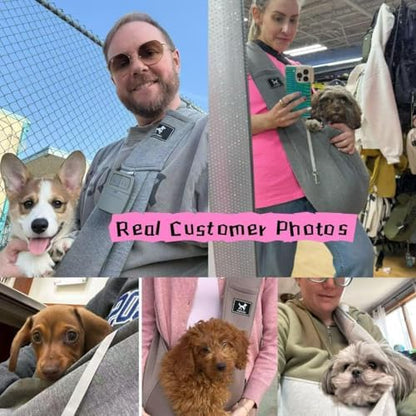 Dog Sling Carrier for Small Dogs up to 15 lbs, Hands-Free, Size M - Image 3
