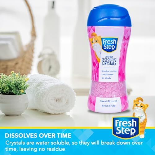 Fresh Step Sweet Blossom Cat Litter Deodorizing Crystals, 15 Oz - Image 4
