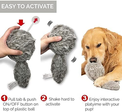 Hyper Pet Doggie Tail Interactive Plush Automatic Dog Toy, Wiggles, Barks - Image 4