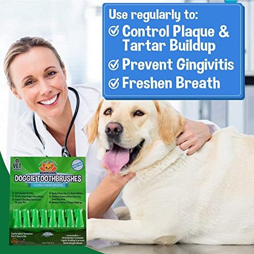 Bodhi Dog Finger Toothbrush for Dogs & Cats - Puppy Toothbrush with Soft Flexible Silicone Bristles, Gentle for Sensitive Gums, Promotes Healthy Teeth & Gums, Easy Teeth Cleaning Tool (8 Count) - Image 3