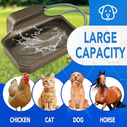 PETTEN Auto Fill Dog Water Bowl, Outdoor 1Gal/3.75L Automatic Dispenser - Image 4