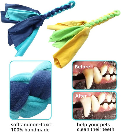 Flirt Pole for Dogs,Interactive Dog Toys for Chase and Tug of War,Durable Teaser Wand with Pet Fleece Rope Tether Lure Toy to Outdoor Exercise for Small Medium Large Dogs