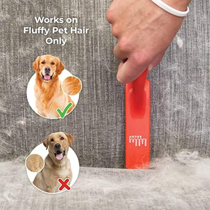 Lilly Brush Fluffy Pet Hair Clean-Up Gentle Bristled Brush for Fur, Lint, Furniture, Fabric & Rug Cleaner For Homes with FLUFFY DOUBLE-COATED LONG-HAIRED PETS ONLY - Image 2