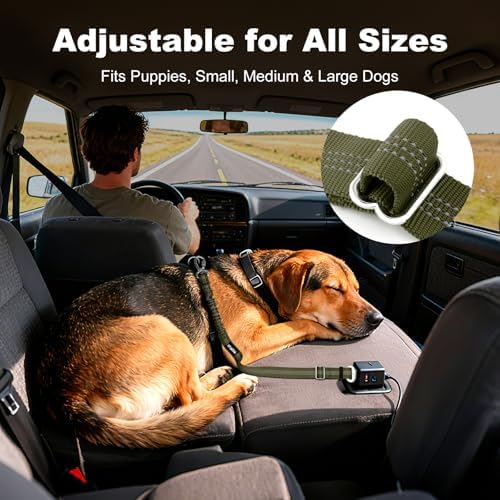 Dog Seat Belt for Car, Car Harness with Locking Aluminum Hook - Image 4