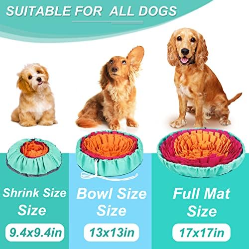 Vivifying Snuffle Mat for Dogs, Interactive Sniff Mat for Slow Eating and Keep Busy, Adjustable Dog Digging Toys Encourages Natural Foraging Skills and Mental Stimulation - Image 4