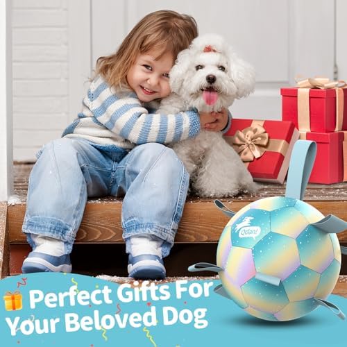 QDAN Herding Ball for Dogs, Soccer Interactive Toys for Large Dogs, 8 Inch - Image 3