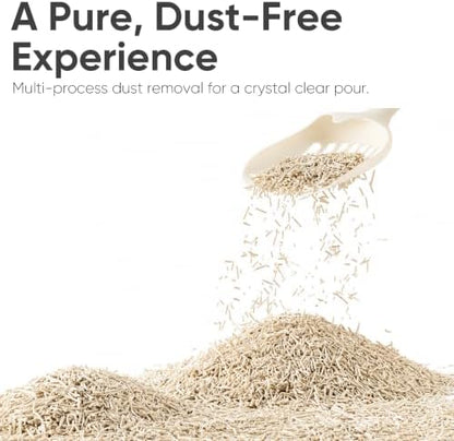 FUKUMARU Tofu Cat Litter, Unscented, Plant-Based, Clumping, Low Dust, 18 lb - Image 3