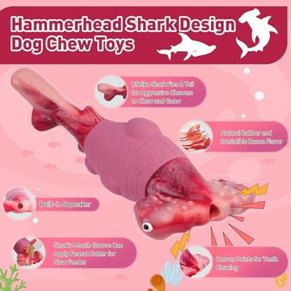 BIKIISEN Dog Toys for Aggressive Chewers, Squeaky Tough Chew Toys - Image 4