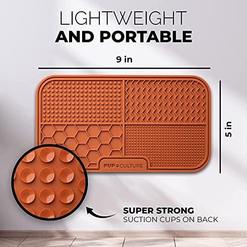 Pup Culture Dog Lick Mat for Dogs (2 Pack), Feeding Pad for Anxious Pets Plus 4 Different Puzzles for Mental Stimulation for Dogs - Supports Mental, Dental, and Digestive Health - Heavy Duty - Image 6