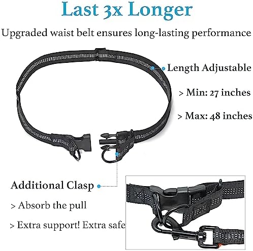 iYoShop Retractable Hands Free Dog Leash, Medium/Large, 25-150 lbs, Orange - Image 3