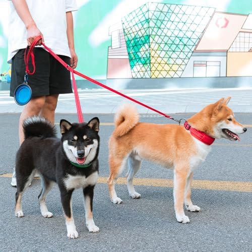 EXCELLENT ELITE SPANKER 5FT Reflective Double Dog Leash for Two Dog 3/4" W - Image 6