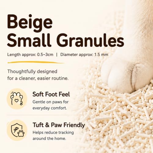 Korea Brand,Tofu Cat Litter 22.8(5.7lb x 4pack),Lightweight cat Litter clumping,Nature Plant-Based Pellets,Low-Dust Qucik Clumping Superior Odor Control,Non Toxic Low Tracking - Image 3