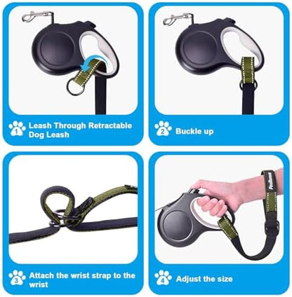 PetBonus Short Dog Leash, Safety Wrist Strap for Dog Retractable Leash - Image 5