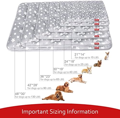 Dog Crate Pad Mat (42" X 28"), Soft Dog Bed Mat with Cute Prints - Image 6