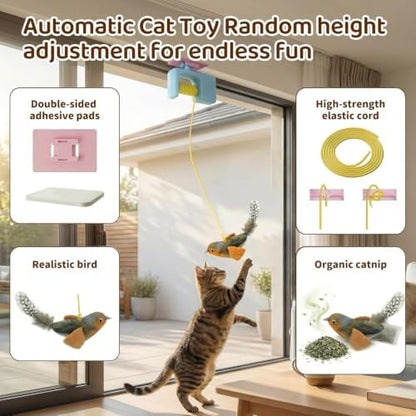 Interactive Cat Toys for Indoor Cats, Automatic Hanging Door Toys Blue - Image 2